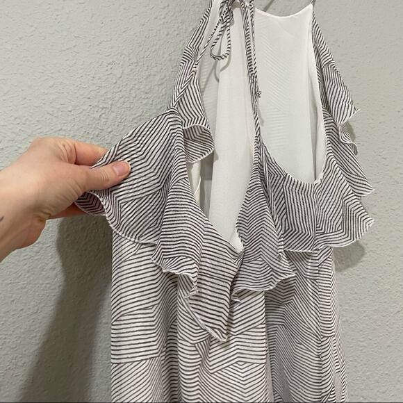 BCBGeneration Black & White Ruffled Mini Dress XS - Picture 10 of 12